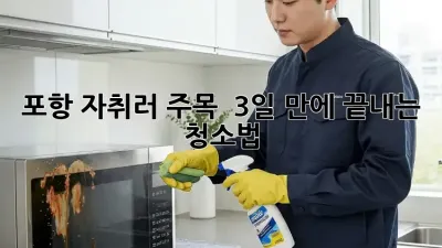 포항 자취러 주목! ✨ 3일 만에 끝내는 청소법 🏡